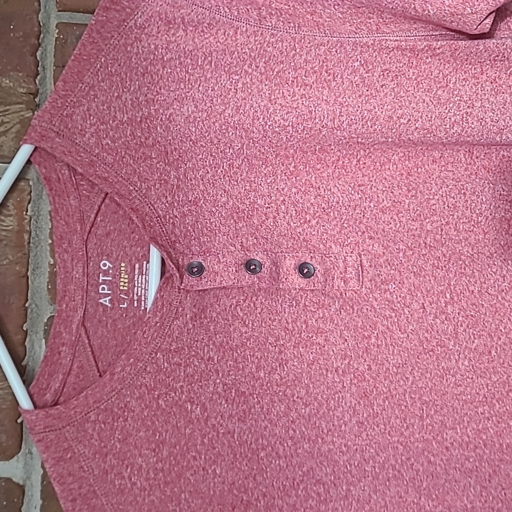 Apt. 9 Men's Red Premier Flex Tee, Size Large - Picture 2 of 4